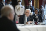 Il Presidente della Repubblica Sergio Mattarella presiede l'Assemblea plenaria del Consiglio Superiore della Magistratura, in occasione del conferimento dell’Ufficio di Primo Presidente della Suprema Corte di Cassazione.
