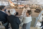 Il Presidente della Repubblica Sergio Mattarella accompagnato Daria Bonfietti, Presidente dell’Associazione Parenti delle Vittime della Strage di Ustica, e dal Direttore del Museo Lorenzo Balbi visita il Museo per la Memoria di Ustica