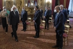 Il Presidente Sergio Mattarella in occasione dell'incontro con i componenti dell’Associazione Stampa Parlamentare e i giornalisti accreditati presso il Quirinale per la consegna del “Ventaglio” da parte dell’Associazione Stampa Parlamentare