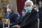 Il Presidente Sergio Mattarella in occasione dell'incontro con i componenti dell’Associazione Stampa Parlamentare e i giornalisti accreditati presso il Quirinale per la consegna del “Ventaglio” da parte dell’Associazione Stampa Parlamentare