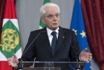 Il Presidente Sergio Mattarella in occasione dell'incontro con i componenti dell’Associazione Stampa Parlamentare e i giornalisti accreditati presso il Quirinale per la consegna del “Ventaglio” da parte dell’Associazione Stampa Parlamentare