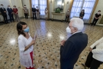  Il Presidente della Repubblica Sergio Mattarella nel corso dell’incontro con i familiari delle vittime del Ponte Morandi