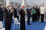 Il Presidente della Repubblica Sergio Mattarella in occasione della cerimonia di inaugurazione del nuovo viadotto sul Polcevera