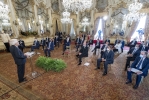 Il Presidente Sergio Mattarella rivolge il suo indirizzo di saluto in occasione dell'incontro con i Presidenti di Regione, nel cinquantesimo anniversario di costituzione delle Regioni a statuto ordinario