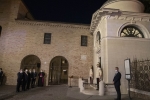 Il Presidente della Repubblica Sergio Mattarella a Ravenna presso la Tomba di Dante Alighieri,in occasione dell'apertura dell'anno celebrativo per il settimo centenario della morte