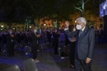 Il Presidente della Repubblica Sergio Mattarella a Ravenna durante la cerimonia inaugurale delle celebrazioni per il 700° anniversario della morte di Dante 