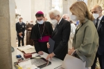 Il Presidente Sergio Mattarella e la Signora Laura Mattarella, a Loreto, per la celebrazione giubilare in occasione della accensione della Lampada per la pace 
,