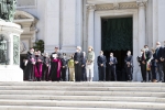 Il Presidente Sergio Mattarella al termine della visita a Loreto 
