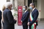 Il Presidente Sergio Mattarella e la Sig.ra Laura, con il Presidente della Regione Lombardia Attilio Fontana e il Sindaco di Milano Giuseppe Sala
