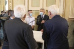 Il Presidente Sergio Mattarella e il Presidente della Repubblica Federale di Germania Frank-Walter Steinmeier incontrano personale medico, paramedico e volontario e i pazienti italiani ricoverati in strutture sanitarie tedesche 
