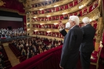 Il Presidente Sergio Mattarella con il Presidente della Repubblica Federale di Germania Frank-Walter Steinmeier al Teatro alla Scala per il concerto diretto dal Maestro Riccardo Chailly,Sinfonia n.9 in re minore op. 125 di Ludwing van Beethoven