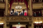 Il Presidente Sergio Mattarella e la Sig.ra Laura,con il Presidente della Repubblica Federale di Germania Frank-Walter Steinmeier e la Signora Elke Büdenbender al Teatro alla Scala per il concerto diretto dal Maestro Riccardo Chailly,
Sinfonia n.9 in re minore op. 125 di Ludwing van Beethoven.