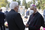 Il Presidente Sergio Mattarella con S.E. Rev.ma Mons. Gian Franco Saba, Arcivescovo di Sassari, in occasione della cerimonia di commemorazione del 10° anniversario della morte del Presidente emerito della Repubblica, Sen. Prof. Francesco Cossiga
