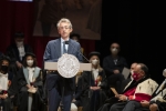 Il Ministro dell'Università e della Ricerca Gaetano Manfredi alla cerimonia di inaugurazione dell’Anno Accademico 2020/2021 dell’Università degli Studi di Macerata