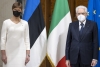 Il Presidente Sergio Mattarella con il Presidente della Repubblica di Estonia, S.E. la Signora Kersti Kaljulaid