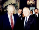 Il Presidente Scàlfaro con il Presidente  del Portogallo  Soares. 26 maggio 1994