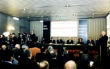 Il Presidente Scàlfaro al convegno "Giuseppe Saragat 1898-1998" alla Camera dei Deputati. 11 novembre 1998