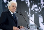 Il Presidente della repubblica Sergio Mattarella nel corso della celebrazione del "Giorno della Memoria"