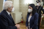 Il Presidente Sergio Mattarella con Lucia Azzolina, Ministro dell’Istruzione in occasione della celebrazione del “Giorno della Memoria”