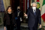 Il Presidente della Repubblica Sergio Mattarella con il Presidente del Senato Maria Elisabetta Alberti Casellati in occasione delle consultazioni