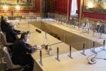 Il Presidente della Repubblica Sergio Mattarella con il Gruppo Parlamentare "Per le Autonomie (SVP-PATT, UV)" del Senato della Repubblica, in occasione delle consultazioni