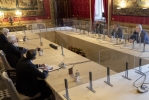  Il Presidente della Repubblica Sergio Mattarella con il Gruppo parlamentare "Europeisti – MAIE – Centro Democratico" del Senato della Repubblica, in occasione delle consultazioni