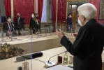 Il Presidente della Repubblica Sergio Mattarella con la delegazione dei Gruppi Parlamentari "Italia Viva - PSI" del Senato della Repubblica e “Italia Viva” della Camera dei deputati, in occasione delle consultazioni