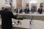 Il Presidente della Repubblica Sergio Mattarella con la delegazione dei Gruppi Parlamentari “Partito Democratico” del Senato della Repubblica e della Camera dei Deputati, in occasione delle consultazioni