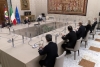Il Presidente della Repubblica Sergio Mattarella con la delegazione dei Gruppi Parlamentari “Partito Democratico” del Senato della Repubblica e della Camera dei Deputati, in occasione delle consultazioni