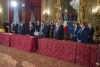 "Fratelli d'Italia" del Senato e della Camera; “Forza Italia Berlusconi Presidente - UDC” del Senato e “Forza Italia - Berlusconi Presidente” della Camera; “Lega – Salvini Premier - Partito Sardo d'azione" del Senato e "Lega - Salvini Premier" della Camera; "Noi con l'Italia - USEI - Cambiamo! - Alleanza di centro" del Gruppo Misto della Camera e "Idea - Cambiamo" del Gruppo Misto del Senato