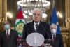Il Presidente della Repubblica Sergio Mattarella, nel corso delle dichiarazioni 
