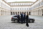 Il Prof Mario Draghi al suo arrivo al Quirinale

