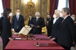 L'On. Mariastella Gelmini, Ministro senza portafoglio, in occasione del giuramento


