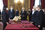 L'On. Mara Carfagna, Ministro senza portafoglio, in occasione del giuramento