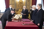 L'On. Massimo Garavaglia, Ministro senza portafoglio, in occasione del giuramento 