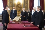 L'On. Luigi Di Maio, Ministro degli affari esteri e della cooperazione internazionale, durante il giuramento
