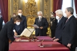 La Prof.ssa Marta Cartabia, Ministro della giustizia, durante il giuramento