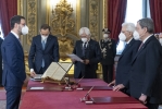 Il Sen. Stefano Patuanelli, Ministro delle politiche agricole, alimentari e forestali, durante il giuramento