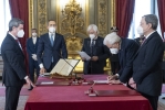 L'on. Andrea Orlando, Ministro del lavoro e delle politiche sociali, in occasione del giuramento