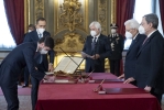 L'On. Roberto Speranza, Ministro della salute, in occasione del giuramento