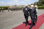 Il Presidente Sergio Mattarella con il Presidente della Repubblica di Lettonia Egils Levits, in visita ufficiale