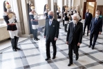 Il Presidente Sergio Mattarella con il Presidente della Repubblica di Lettonia Egils Levits, in visita ufficiale