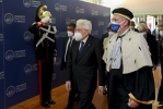 Il Presidente della Repubblica Sergio Mattarella alla cerimonia di inaugurazione dell'anno accademico 2020/2021 dell'Università degli Studi di Brescia