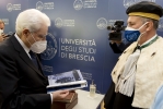 Il Presidente della Repubblica Sergio Mattarella alla cerimonia di inaugurazione dell'anno accademico 2020/2021 dell'Università degli Studi di Brescia