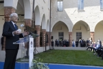 Il Presidente della Repubblica Sergio Mattarella in occasione della cerimonia di inaugurazione del nuovo Campus Santa Monica dell’Università Cattolica del Sacro Cuore.
