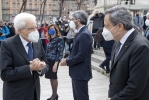 Il Presidente Sergio Mattarella con il Presidente del Consiglio Mario Draghi, n occasione della deposizione di una corona d’alloro all’Altare della Patria per la Festa Nazionale della Repubblica