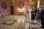 La Sig.ra Laura Mattarella con la Signora Doris Schmidauer consorte del Presidente Federale della Repubblica d’Austria Alexander Van der Bellen,in visita ufficiale 
