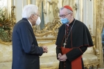 Il Presidente della Repubblica Sergio Mattarella con S.Em. Rev.ma il Cardinale Pietro Parolin
