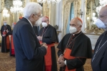 Il Presidente della Repubblica Sergio Mattarella con S. Em. Rev.ma il Cardinale Silvano Maria Tomasi