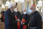 Il Presidente della Repubblica Sergio Mattarella con S.Em. Rev.ma il Cardinale Raniero Cantalamessa
